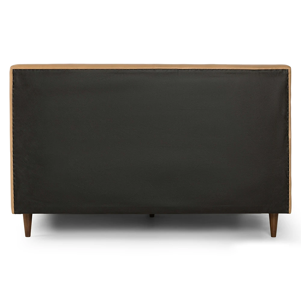 Elio Tufted HeadbToard Leather Bed
