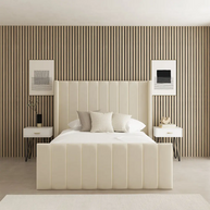 Valancia Winged Headboard Bed