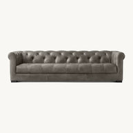 Allure Tufted Back Leather Sofa