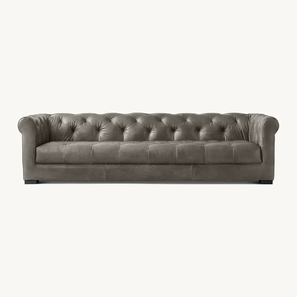 Allure Tufted Back Leather Sofa