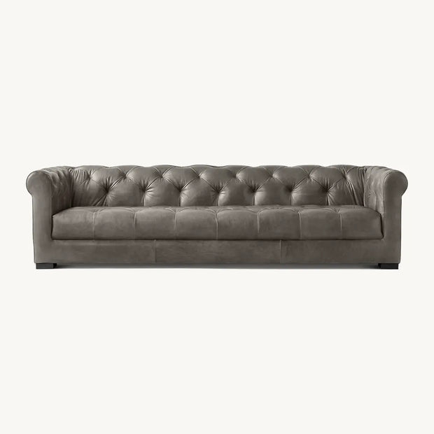 Allure Tufted Back Leather Sofa