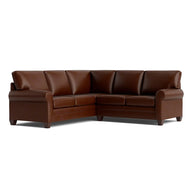 Plain Leather Corner Sofa
