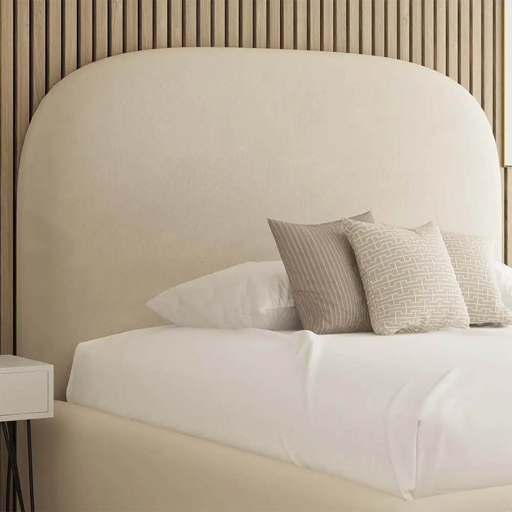 Rounded Comfy Headboard Bed
