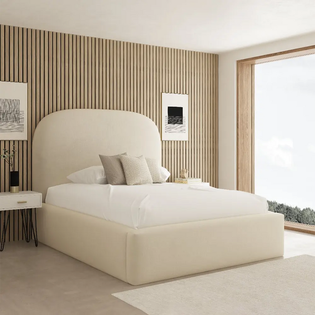 Rounded Comfy Headboard Bed