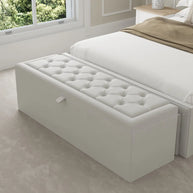 Diamond Tufted Storage Ottoman