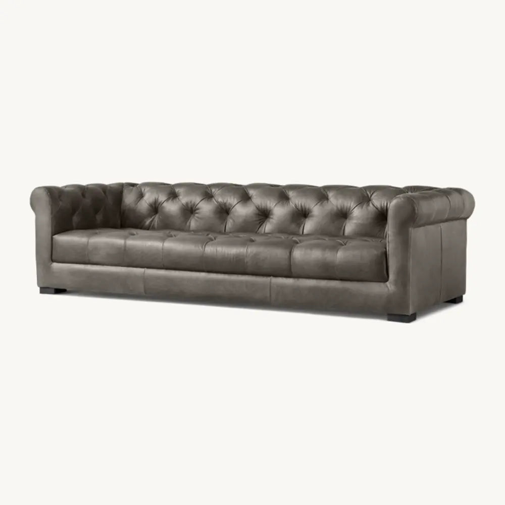 Allure Tufted Back Leather Sofa