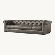Allure Tufted Back Leather Sofa