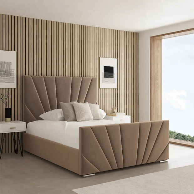 Ares Lined Tufted Bed