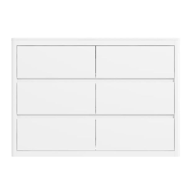 White Chest of 6 Drawers