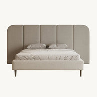 Chic Luxury Vertical Tufted Wallpanel Bed