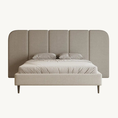 Chic Luxury Vertical Tufted Wallpanel Bed