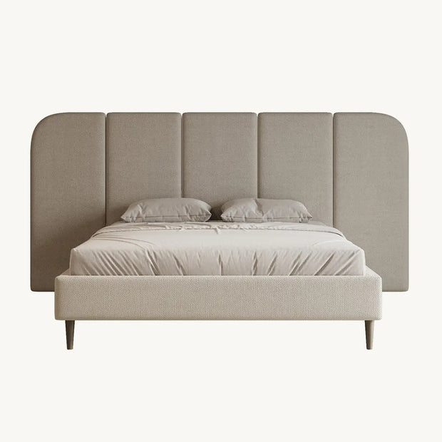 Chic Luxury Vertical Tufted Wallpanel Bed