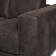 Jackson 4 Seater Leather Sofa with Ottoman