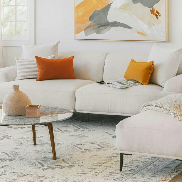 Afix 2 Seater Sofa With Foot Stool