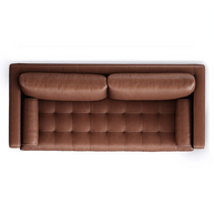 Tufted Seating 2 Seater Leather Sofa