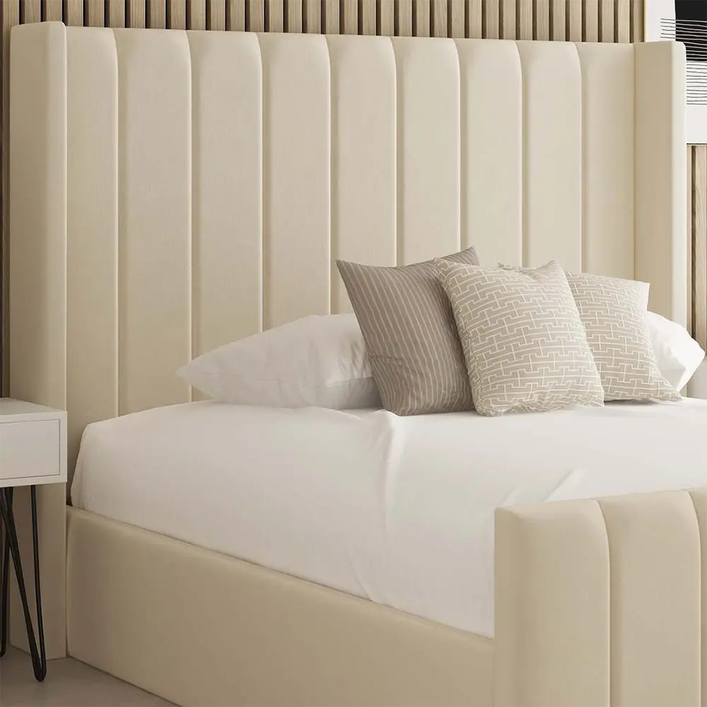 Valancia Winged Headboard Bed