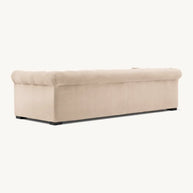 Beige 2 Seater Tufted Sofa