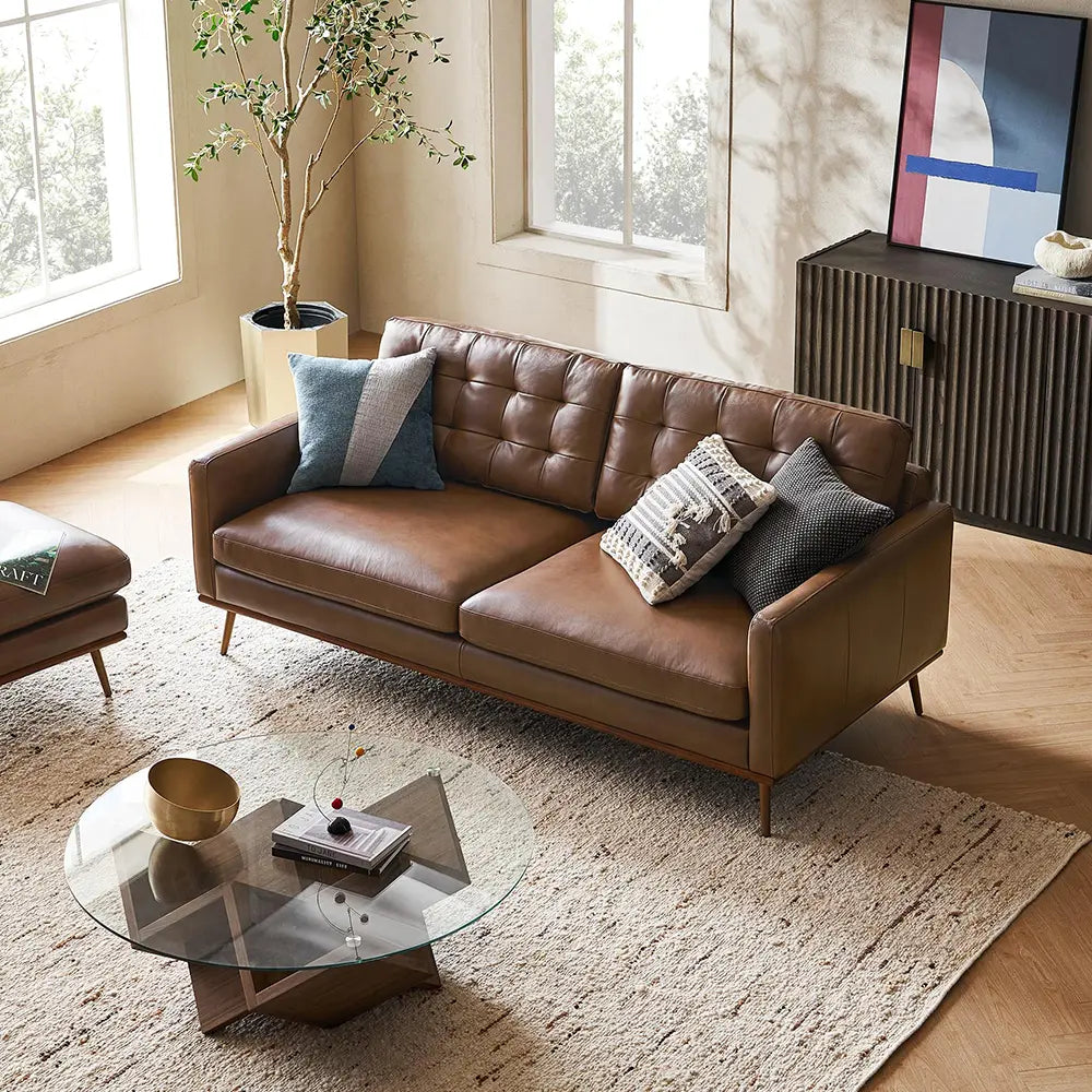 Anix 2 Seater Faux Leather Sofa