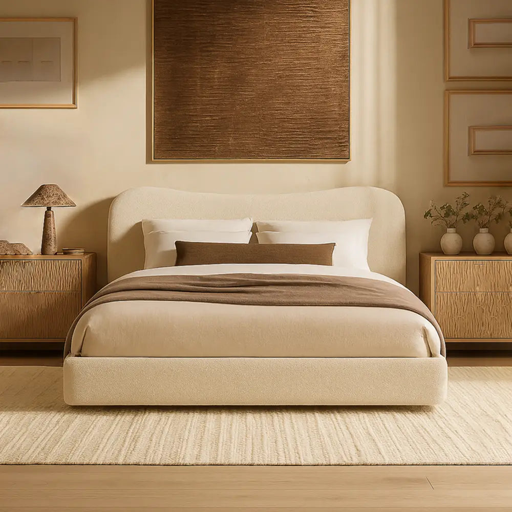 Miami Curved Headboard Bed