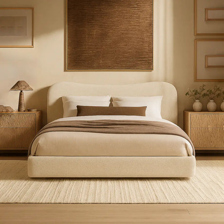Miami Curved Headboard Bed