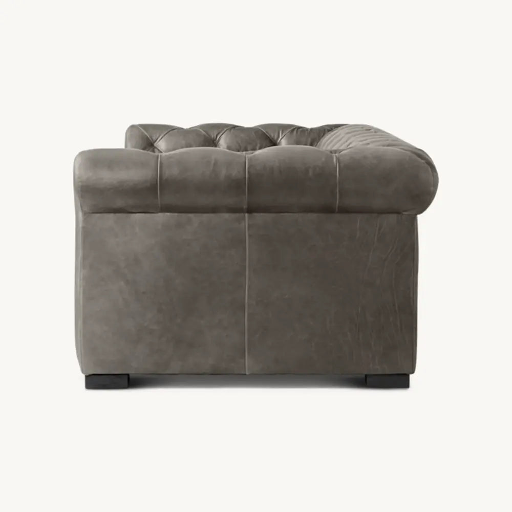 Allure Tufted Back Leather Sofa