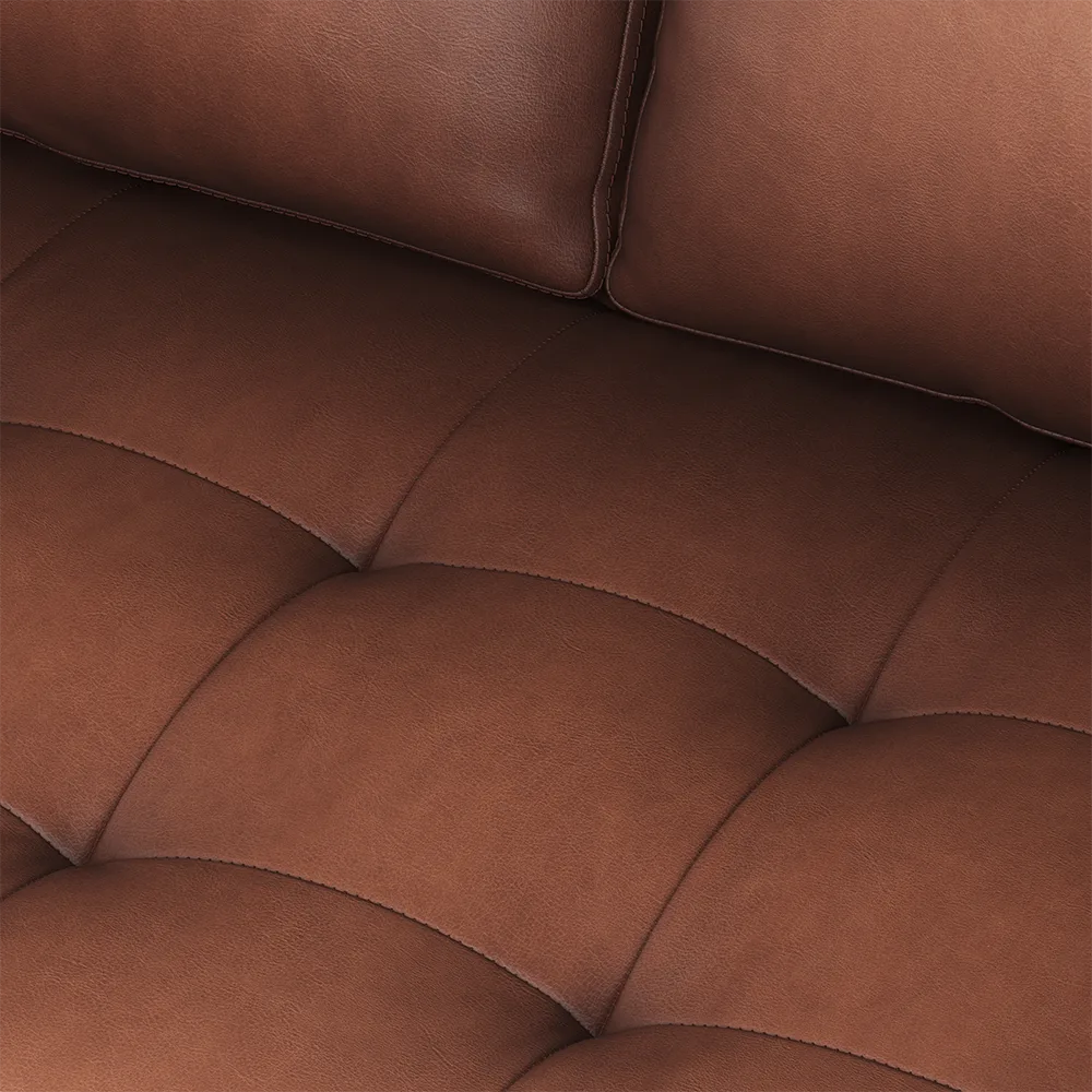Tufted Seating 2 Seater Leather Sofa