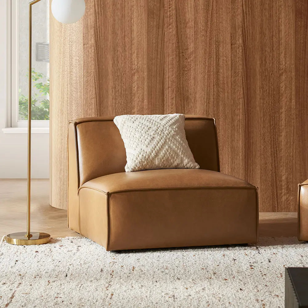 Swrill 3 Piece Modular Leather Sofa