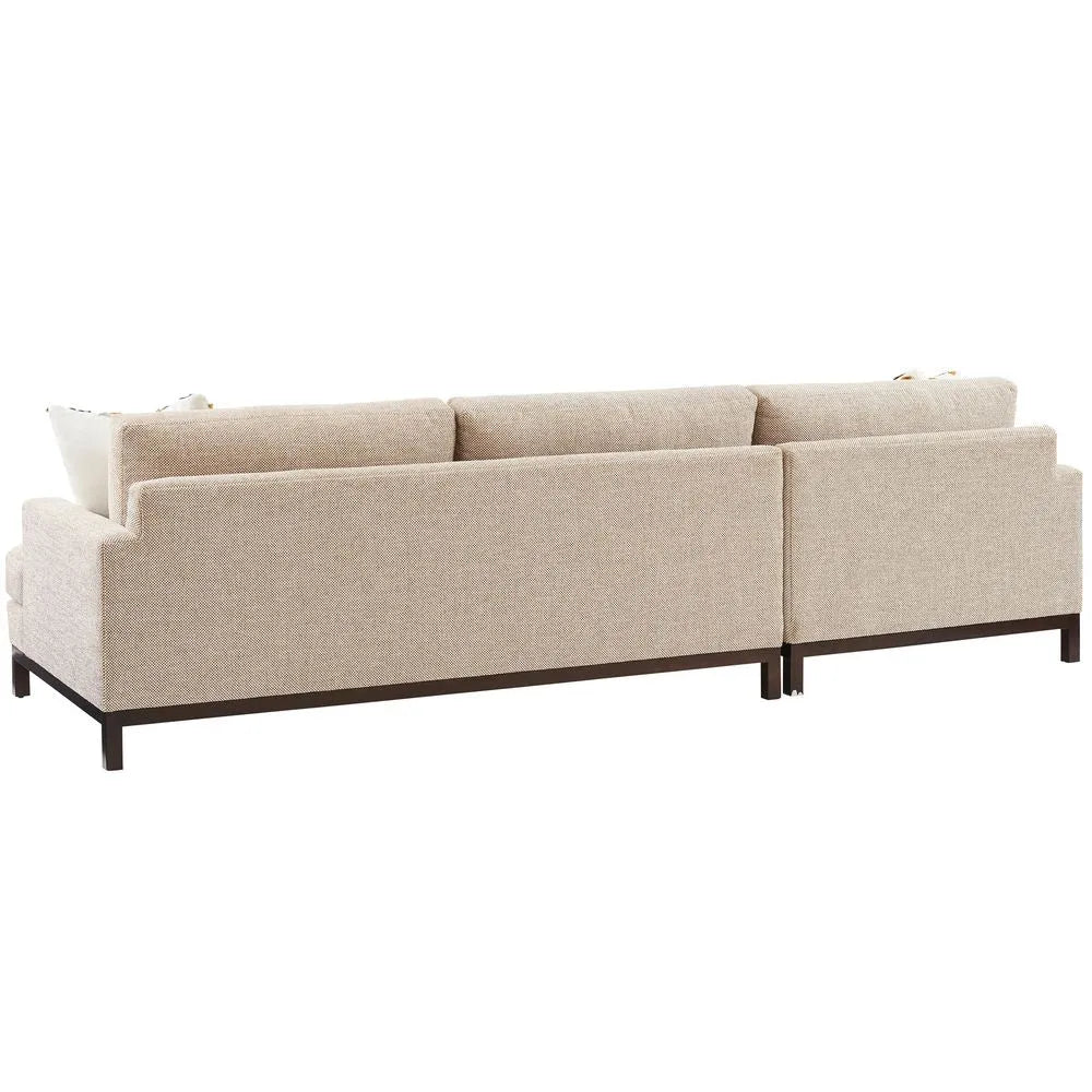 Amilia sectional sofa back angle on a white background.