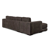 Jackson 4 Seater Leather Sofa with Ottoman