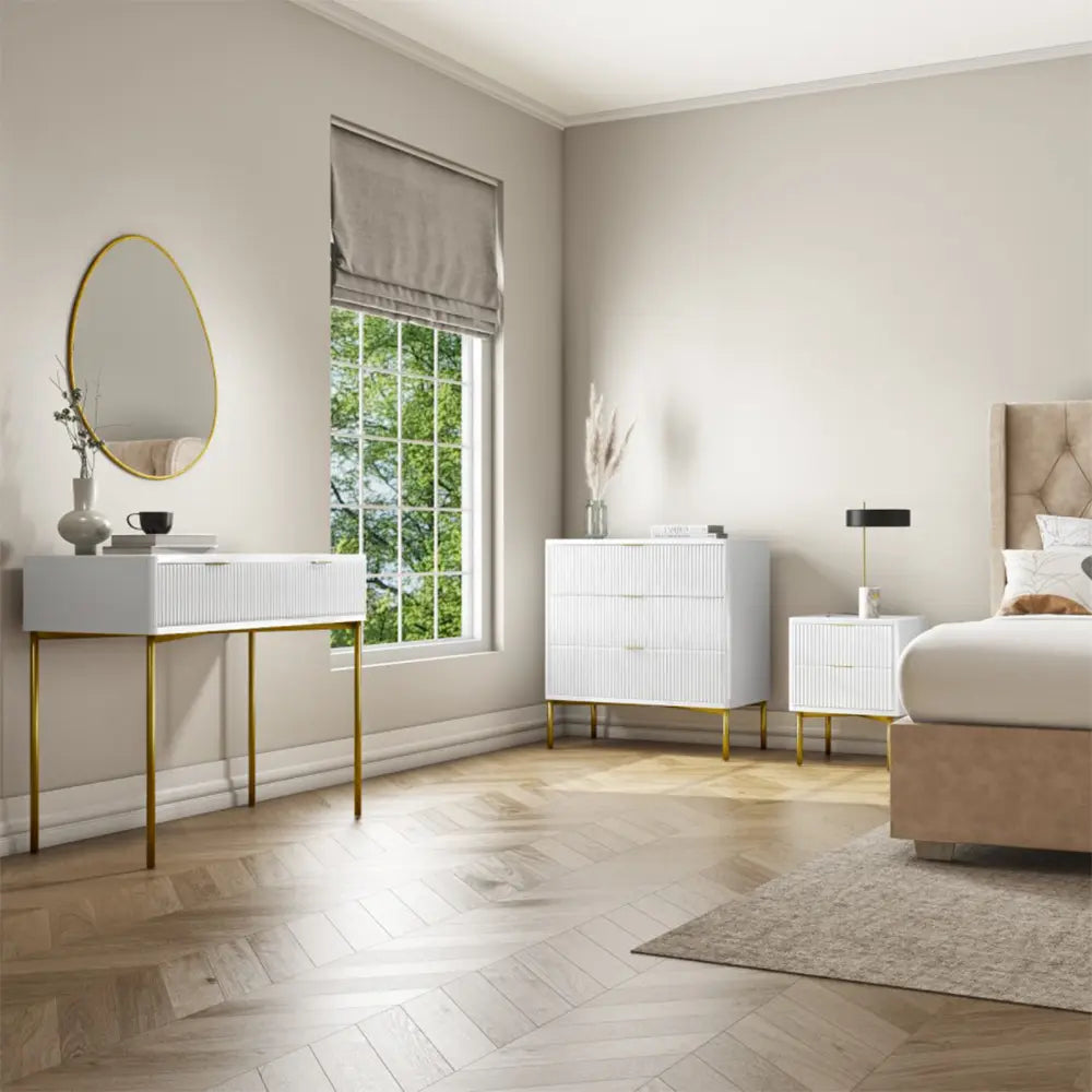 Amelia Dressing Table with 2 Drawers