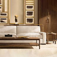 Off White Fabric Sofa