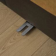 Swrill Corner Leather Sofa With Ottoman